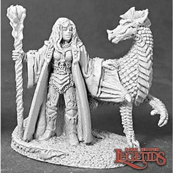 Amber Dracomancer Miniature 25mm Heroic Scale Dark Heaven Legends Reaper Miniatures