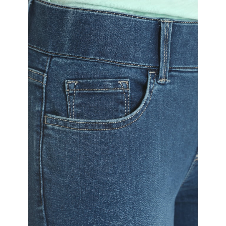 Women's Midrise Pull-On Denim Cuffed Capri Pants 