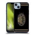 thumbnail image 1 of Head Case Designs Officially Licensed AC Milan Crest Black And Gold Soft Gel Case Compatible with Apple iPhone 14 Plus, 1 of 7