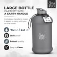 thumbnail image 3 of Gym Keg | The Gym Keg Sports Water Bottle 74.4 fl oz. (2.2 L) Insulated Half Gallon Carry, 3 of 15