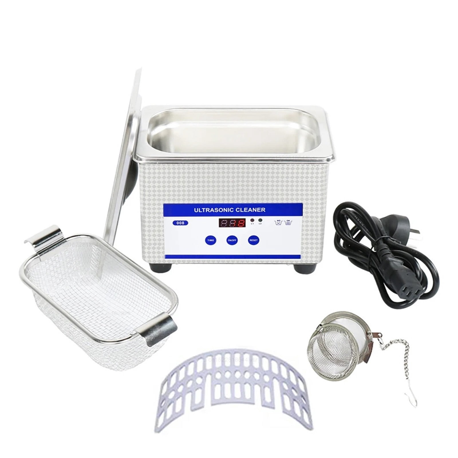 Ultrasonic Cleaner 35W High Frequency Ultrasonic Glasses Cleaning Machine for Jewelry Watches Denture Tool Ultrasonic Washing