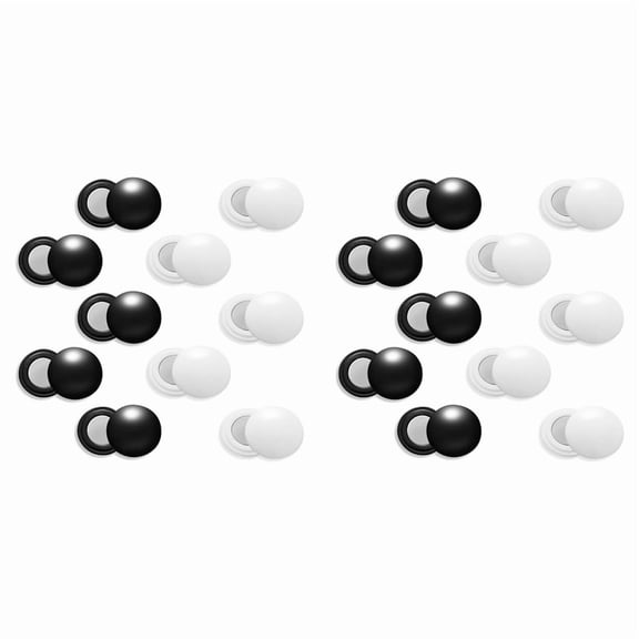 20pairs x running bib clips in 2 colors-Black & White