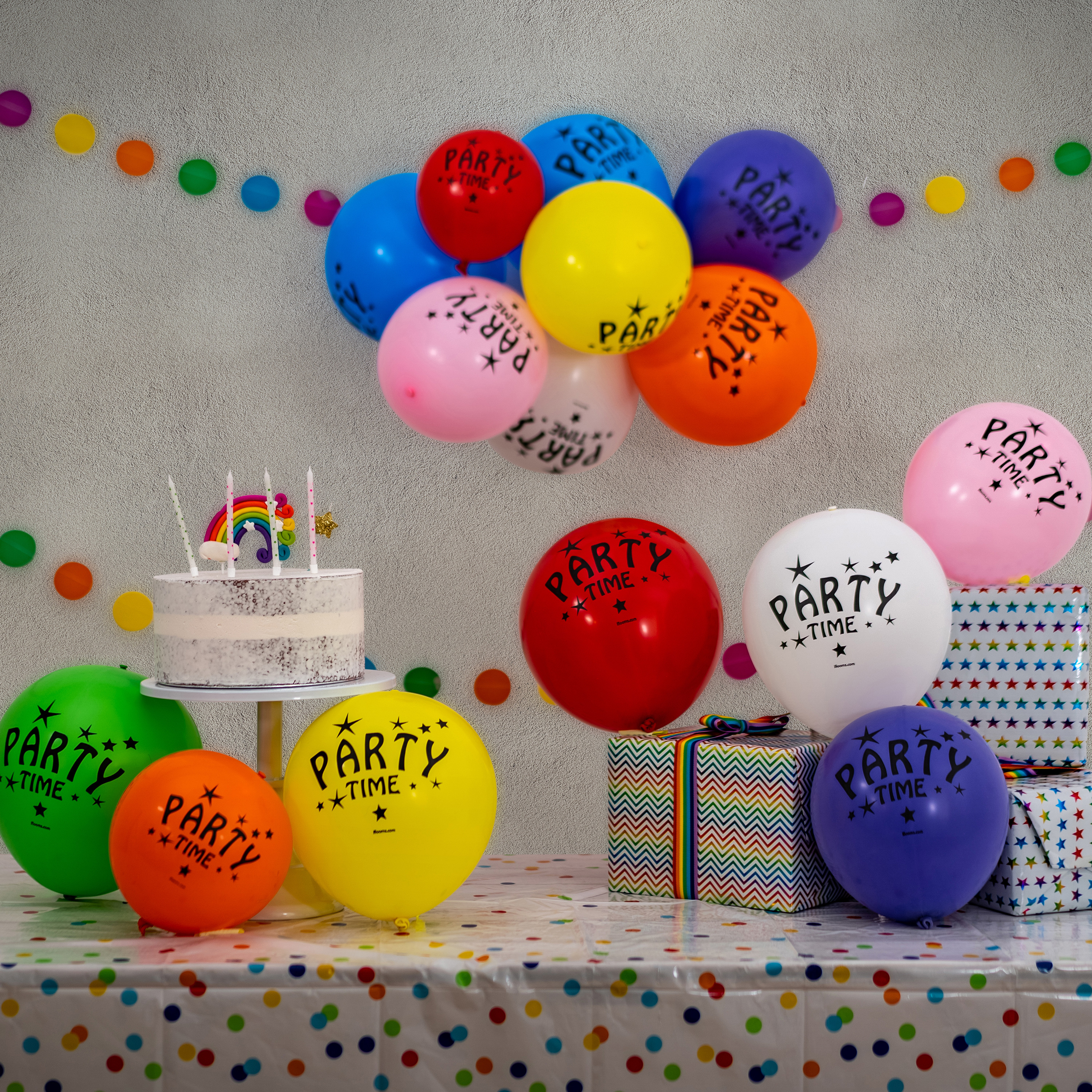 illooms LED Light-Up Latex Balloons, 15-Pack Assorted Colors photo 8