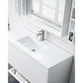 thumbnail image 4 of James Martin Vanities 47.3" Single Vanity, Glossy White, Brushed Nickel Base w/ Glossy White Top, 4 of 10