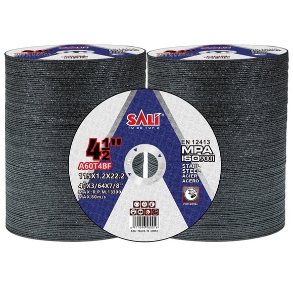 Cut Off Wheel SALI 200, paquete de 4.5 pulgadas para metal y acero inoxidable