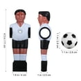 thumbnail image 2 of OULII 4Pcs Table Football Figures Resin Material Assorted Color Foosball Replacement Players Set, 2 of 8