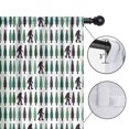 thumbnail image 4 of Blackout Kids Curtains,Green Bigfoot and Tree Pattern Childrens Insulated Curtains Set Of 2,Bedroom Essentials,Toddler Room Decor 52x63in(132x160cm), 4 of 5