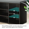 thumbnail image 4 of Dkelincs 3-Tier Shoe Bench Entryway with Storage, 10 Compartments Adjustable Shelves Storage Bench for Bedroom Living Room, Black, 4 of 7