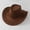 A-Coffee3, variant on Liyamei Kids Cowboy Hat Western Cap, Wide Brim Sun Hat for Boys Girls, Oktoberfest Outfit Brown Size One Size