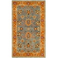 thumbnail image 2 of SAFAVIEH Heritage Tenzin Traditional Wool Area Rug, Blue/Orange, 3' x 5', 2 of 6