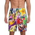 thumbnail image 3 of Lsque Mario Mens Sleep Pajama Shorts,Short Pajama Pants, Cotton Ultra-Soft Knit-XX-Large, 3 of 9