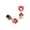 Red#005, variant on New 2026 1 Pc Fashion Led Earring Glowing Crystal Stainless Ear Drop Light Up Stud Party Luminous Neon Men Women Couple Jewelry Gift Accessories Creative Multicolor