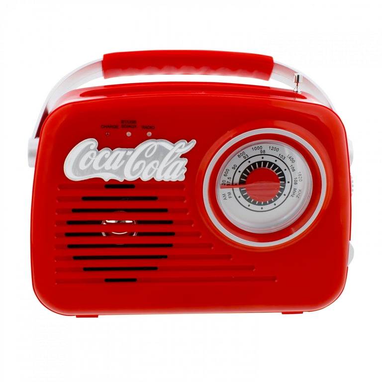 ✨超希少 Coca-Cola RADIO コカコーララジオ ✨ Coca-Cola Retro Radio with Bluetooth Speaker - Walmart.com