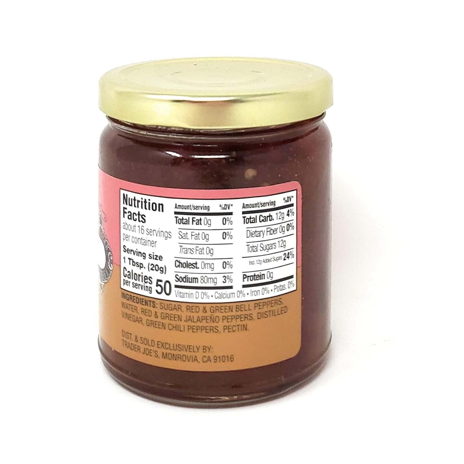 Pack of 3 Trader Joe's Hot & Sweet Pepper Jelly - Flavorful Spread, 11 oz