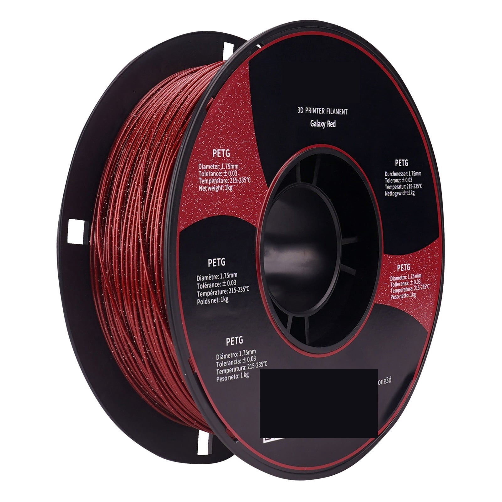 PETG Glitter 3D Filament For FDM 3D Printer Sparkly Shining Material 1KG Diameter 1.75mm ,Smooth and Stable