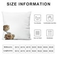 thumbnail image 5 of PHYHOO Brown and White Flowers Pillow Covers Packs  Vintage Brown Flowers Throw Pillowcase Linen Decorative Morden Floral Outdoor Cushion Cover for Patio Sofa Bedroom Indoor Outdoor Party, 5 of 5