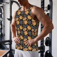 thumbnail image 5 of Honeii Hamburgers Hot Dogs Pattern Men's Workout Tank Top Casual Sleeveless Gym Muscle Shirts Bodybuilding Tee-4X-Large, 5 of 7