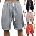 thumbnail image 1 of Yuyuzo Plus Size Athletic Shorts for Men Drawstring Low Waisted Quick Dry Casual Shorts Lightweight Running Shorts, 1 of 5
