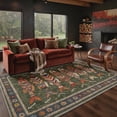 thumbnail image 3 of KUETH 8x10 Washable Area Rug, Non Slip Flat Pile Fish Pattern Rug for Living Room Bedroom Dining Room, Pet Friendly, 3 of 6