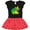 Black & Red with Polka Dots, variant on Inktastic Taco Chameleon Girls Toddler Dress