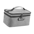 thumbnail image 4 of Bunblic Family First Aid Medical Box Storage Organizer Storage Case Bin Dustproof 2 Tier First Aid Case for Car Cosmetic Toy Hiking Gray, 4 of 8