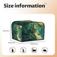 thumbnail image 5 of Haiem Turquoise Golden Swirl Print Toaster Covers 4 Slice Wide Slot,Bread Dust Cover & Fingerprint Protection,Bread Machine Cover,Appliance Covers, 5 of 7