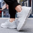 thumbnail image 4 of Breathable Mesh Men's Casual Sneakers - Lightweight EVA/MD Sole, Double Buckle Closure, Round Toe Low-Top Design for Spring Summer Fall, - Outdoor Hiking & Daily Wear,, 4 of 9