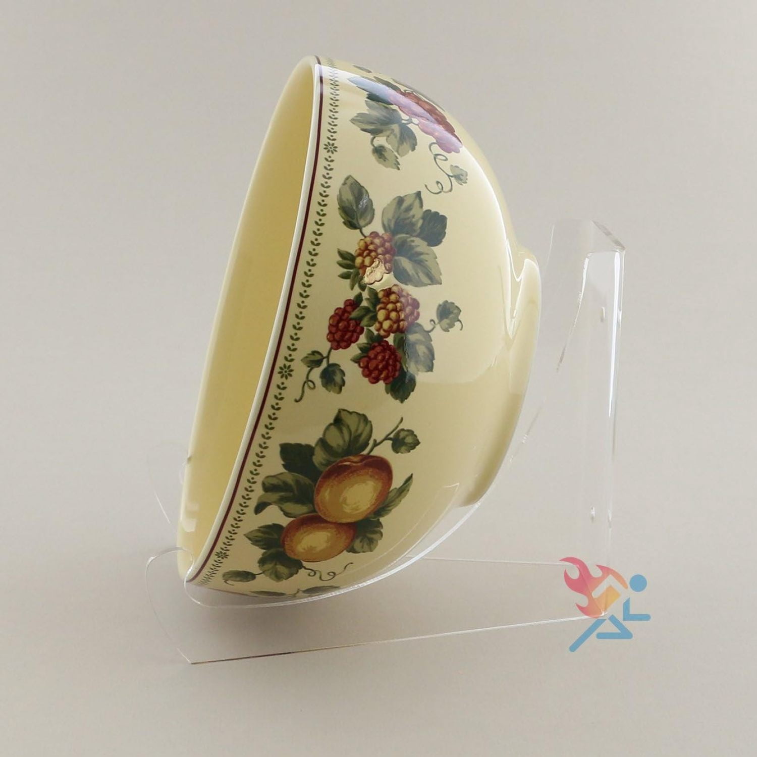 HTYSUPPLY 8-inch Large Bowl Display Stand Easel for 9" to 13" Bowls and Platters