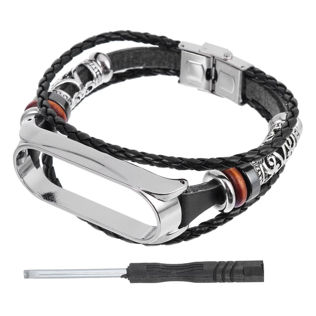 EeaseMX Pulsera de repuesto con cuentas retro compatible con Mi Band 5/5 NFC