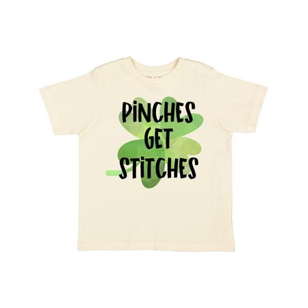 

Inktastic St. Patrick s Day Pinches Get Stitches Shamrocks Gift Toddler Boy or Toddler Girl T-Shirt