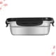 thumbnail image 3 of Contenedor de acero inoxidable para alimentos, refrigerador, frutas y verduras (negro, 350 ml), 3 of 7