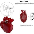 thumbnail image 4 of 808fc Heart Earphone Case, Liquid Silicone, Fits Multiple Wireless Earphones, Punk & Post - Apocalyptic Style, Drop - Proof with Carabiner, Transparent Colors, 4 of 5