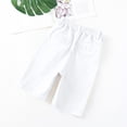 thumbnail image 6 of Fnooota Boys Cargo Shorts, Summer Relaxed Fit Elastic Waist Casual School Uniform Shorts White Size 16, 6 of 7