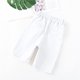 thumbnail image 5 of Pantalones de Uniforme Escolar de Niños Pantalones Cortos de Uniforme Escolar de Color Sólido Pantalones Medios de Estudiantes Pantalones de Cinco Piernas Casual Cintura Elástica Completa, 5 of 8