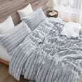 thumbnail image 2 of Coma Inducer Softer than Soft® - ® Oversized Comforter Set - Frosted Gray Stripe Oversized Queen, 2 of 5