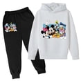 thumbnail image 2 of Conjuntos de sudaderas con capucha de Mickey, conjunto de ropa para niños, Pato Donald, Minnie, ropa para niños y niñas, camisetas, pantalones, trajes de 4 a 14 años, trajes deportivos, sudaderas con, 2 of 5