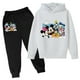 thumbnail image 2 of Conjuntos de sudaderas con capucha de Mickey, conjunto de ropa para niños, Pato Donald, Minnie, ropa para niños y niñas, camisetas, pantalones, trajes de 4 a 14 años, trajes deportivos, sudaderas con, 2 of 5