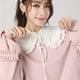 thumbnail image 4 of Camisas con cuello casual y flores decorativas, ropa con gargantilla, blusa desmontable con volantes blanco, 4 of 7
