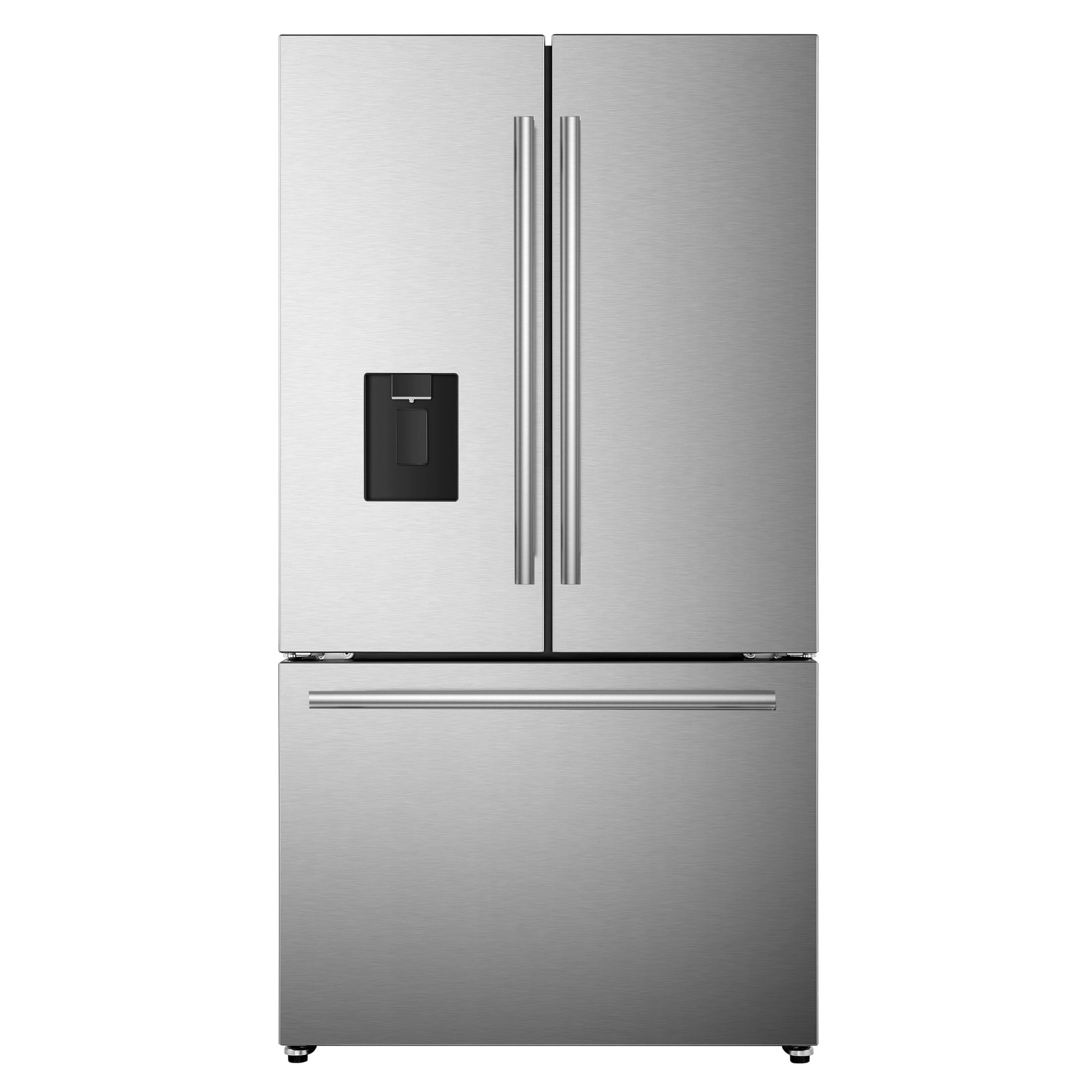 Avanti French Door Refrigerator with Water and Ice Dispenser, 22.1 cu ft Capacity, in Stainless Steel (FFFD22IWR3S)