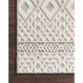 thumbnail image 2 of Loloi Cole COL-04 Indoor/Outdoor Power Loomed 2' 1" x 3' 4" Rectangle Rug in Silver and Ivory (COLECOL-04SIIV2134), 2 of 2