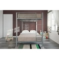 DHP Sidney Full over Full Metal Bunk Bed, Silver