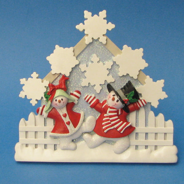Belleek Magical Snowman Hanging Ornaments 3 Pack