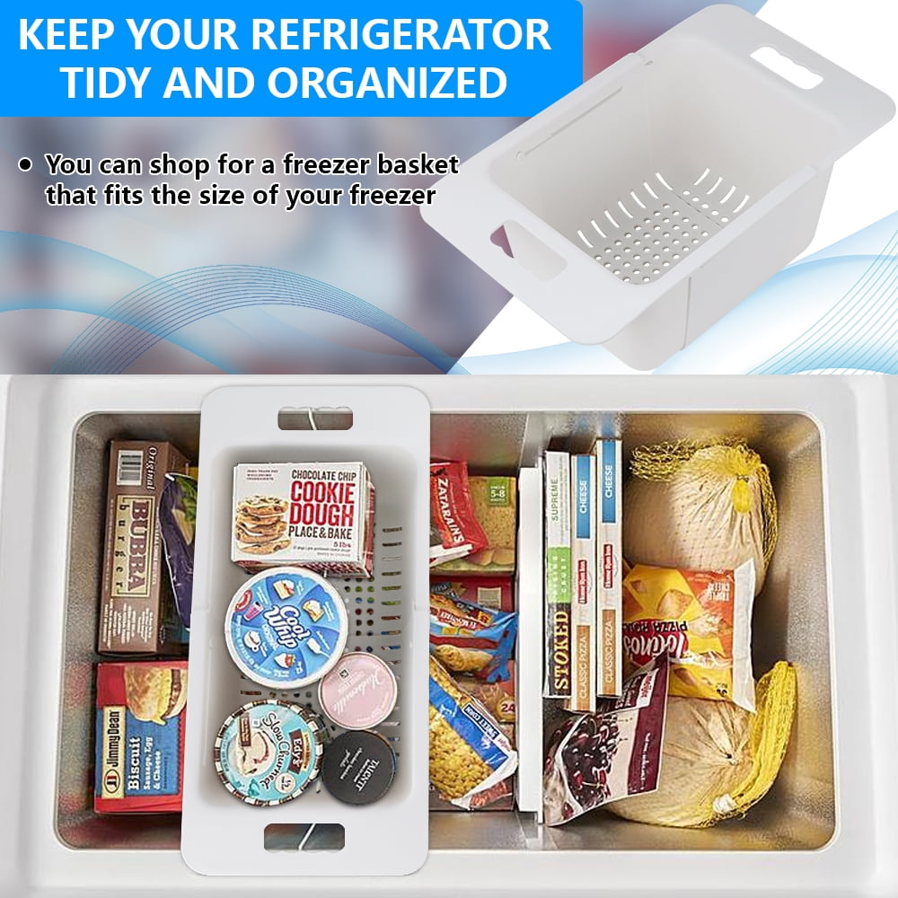 Adjustable Chest Freezer Organizer Bins Fits Most Deep Freezers Maximizes Space Walmart
