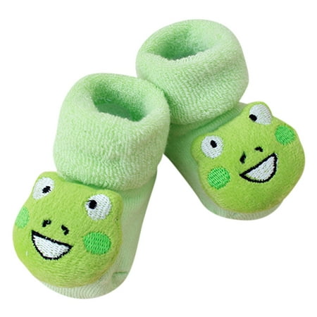 

BIZIZA Baby Sock Infant Crew Print Casual Cotton Winter Socks Slipper Shoes for 0-12M Toddler Random M