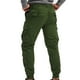 thumbnail image 3 of Pantalones largos para hombre, de algodón y lino, con cintura elástica, transpirables, cómodos y suaves, para playa, informales., 3 of 3