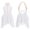 White, variant on iiniim Kids Girls Figure Ice Skating Sparkle Sleeveless Gymnastics Leotard Ballet Lyrical Dance Dress Dusty Pink 12
