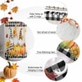 thumbnail image 5 of Shower Curtain 48"W x 72"L Fall Thanksgiving Gnome Pumpkin Linen Fabric Shower Curtains Set with Hooks Water Repellent Bathroom Curtains Machine Washable Bathroom Accessories, 5 of 6