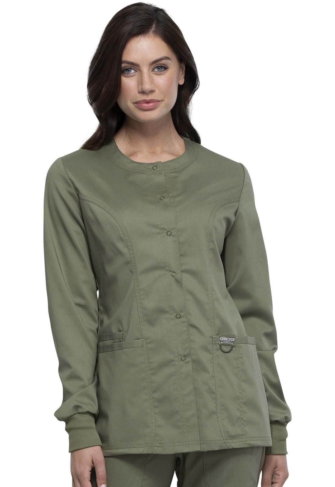 Cherokee Women's Workwear Warm Up Scrubs Jacket Choose SZ/color 