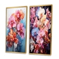 thumbnail image 3 of Designart "Multicolored Acrylic Red Orchids in Representation I" Orchids Framed Wall Art Set Of 2 - Red Floral Framed Wall Art Set Of 2, 3 of 7