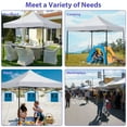 thumbnail image 6 of NiamVelo 10x10  Pop up Canopy ,  Canopy Tents for Outside  Folding Canopy Tents Big Party Tent with Backpack Bag (White), 6 of 9